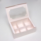 Коробка для 6 пирожных, белая, 24×16×8 см - Фото 5