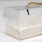 Коробка под рулет, белая 29.5×7.8×7.8 - Фото 3