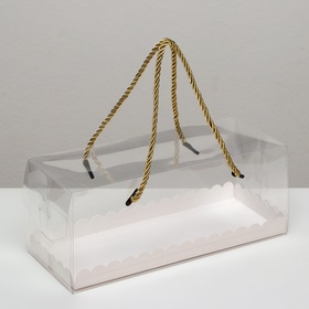 Коробка под рулет, белая 24.5×10×10. Кондитерская упаковка