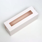 Коробка для макарун, с ложементом, белая 16,5 х 5,5 х 5,5 см - Фото 2