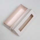 Коробка для макарун, с ложементом, белая 16,5 х 5,5 х 5,5 см - Фото 4