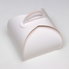 Коробка под бенто-торт без окна, белая, 12,5 х 10,5 х 11 см - Фото 2