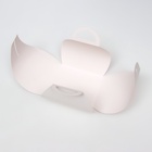 Коробка кондитерская под бенто - торт, куличи и десерты, без окна, белая, 12.5×10.5×11 см - Фото 5