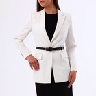 Ремень женский, 110×2.1 см, с винтом, пряжка металл, золотистая, чёрный - Фото 2