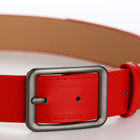 Ремень женский, ширина 3.5 см, красный - Фото 3