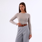 Ремень женский, 110×4 см, пряжка металл, золотистая, рыжий - Фото 7