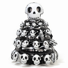 Шар фольгированный 44" «Пирамидка из костей на хеллоуин», под воздух