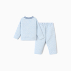 Костюм: толстовка и брюки Крошка Я, рост 74-80 см, голубой - фото 24722360