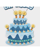 Украшение подвеска «С Днём Рождения», 42×26 см, голубое - Фото 5