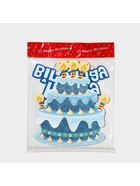 Украшение подвеска «С Днём Рождения», 42×26 см, голубое - Фото 7