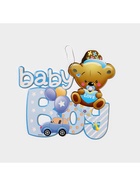 Украшение на гендер пати «Подвеска Baby Boy», 28.5×26 см, голубое - Фото 2