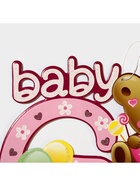 Украшение на гендер пати «Подвеска Baby Girl», 30×25 см, розовое - Фото 5