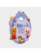 Украшение на гендер пати «Подвеска Baby Boy», 28.5×24.5 см, голубое - Фото 3