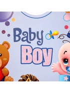 Украшение на гендер пати «Подвеска Baby Boy», 28.5×24.5 см, голубое - Фото 5