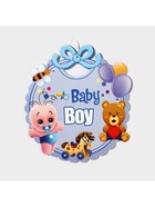 Украшение на гендер пати «Подвеска Baby Boy», 28.5×24.5 см, голубое - Фото 6