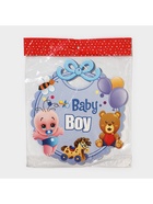 Украшение на гендер пати «Подвеска Baby Boy», 28.5×24.5 см, голубое - Фото 7