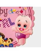 Украшение на гендер пати «Подвеска Baby Girl», 28.5×24.5 см, розовое - Фото 4