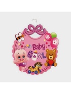 Украшение на гендер пати «Подвеска Baby Girl», 28.5×24.5 см, розовое - Фото 6