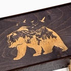 Набор с шампурами подарочный "Медведь" с топором, в кейсе - Фото 9