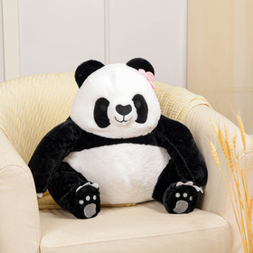 Мягкая игрушка "Панда" с цветочками, 45 см