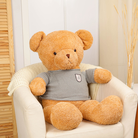 Мягкая игрушка "Медведь" в вязаном свитере, 105 см