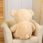 Мягкая игрушка «Медведь» с бантом, 100 см, цвет бежевый - фото 4628028