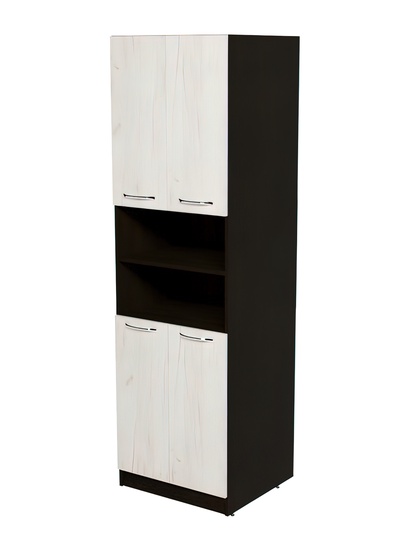 Пенал для кухни «Лоретта», 4 дверцы, 600×566×2140 мм, цвет венге/дуб грей