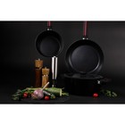 УЦЕНКА Ковш Magistro Flame, 2,3 л, d=20 см, h=8,8 см, с крышкой, антипригарное покрытие, индукция - Фото 10