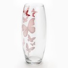 Ваза для цветов «Бабочки» стеклянная, прозрачная, 26 см 1.7 л. - Фото 2
