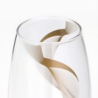 Ваза для цветов «Линии» стеклянная, прозрачная, 26 см, 1.7 л. - Фото 5