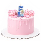 Свеча в торт цифра 5 "С Днем рождения", Холодное сердце, 8,5×5 см - Фото 2