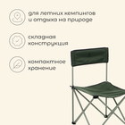 Кресло складное, 50 х 50 х 80 см, до 100 кг, цвет зелёный - фото 12132502