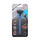 Мужской станок для бритья Strike + 2 касееты с 3 лезвиями, совместим с Gillette Mach3 10667087 - фото 3530280