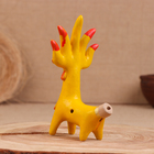 Абашевская игрушка "Олень-солнце", 15x7x15 см, Кукушкин И.И. - фото 4632268