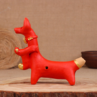 Абашевская игрушка "Собака со щенком", 12х5х13 см, Зоткин А.Н. - фото 4632340