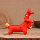 Абашевская игрушка "Собака со щенком", 12х5х13 см, Зоткин А.Н. - фото 4632342