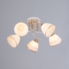 Люстра "Аделла" 5хЕ27 40Вт бело-золотой 65х65х26 см BayerLux - фото 25288056