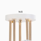 Люстра "Аделла" 5хЕ27 40Вт бело-золотой 65х65х26 см BayerLux - фото 25288062