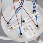 Люстра "Аделла" 5хЕ27 40Вт бело-золотой 65х65х26 см BayerLux - фото 25288063