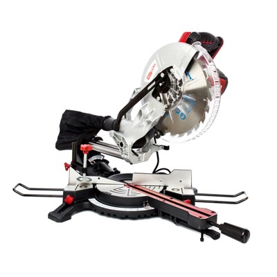 Пила торцовочная RedVerg RD-MS255-2000S, 2000 Вт, 255×30 мм, 5000 об/мин, пропил 75×305 мм