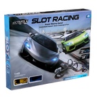 УЦЕНКА Автотрек «Турбо кросс», с 2 машинами 1:43, работает от сети - Фото 13