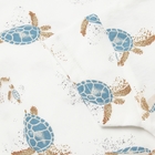 Комплект для девочки (футболка/шорты), цвет белый/синий, рост 116 см - фото 24733180