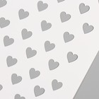 Трафарет пластиковый "Сердечки", 16х24 см - Фото 3