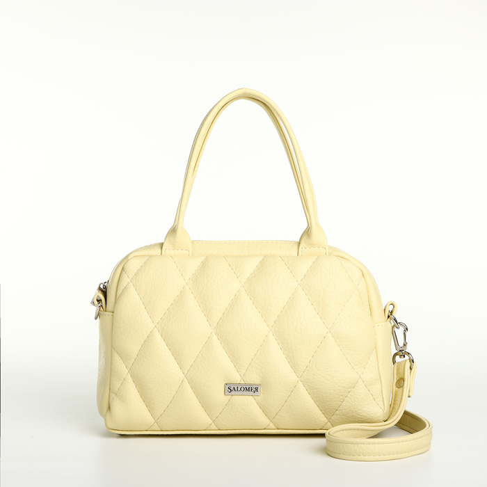 Сумка женская на молнии «Саломея», жёлтая - Фото 1