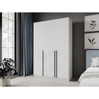 Шкаф прямой трёхстворчатый для одежды «Стронг», с доводчиками, 1500×536×2200 мм, цвет белый/белый софт - Фото 1