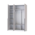 Шкаф прямой трёхстворчатый для одежды «Стронг», с доводчиками, 1500×536×2200 мм, цвет белый/белый софт - Фото 2