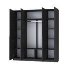 Шкаф прямой четырёхстворчатый для одежды «Стронг», с доводчиками, 2000×536×2200 мм, цвет графит/графит - Фото 2