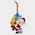 Декоративное украшение (подвеска) "Дедушка мороз с подарками" 18х14 см - фото 321818715