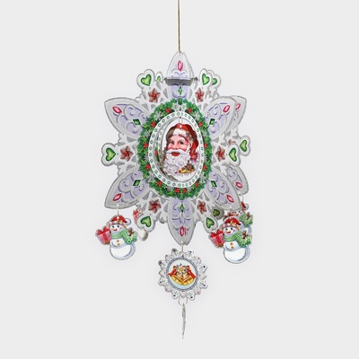 Новогоднее украшение настенное «Снежинка», подвеска, 50×40 см