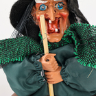 УЦЕНКА Декор на Хэллоуин «Баба-Яга», музыкальная, 30 см, МИКС - Фото 2